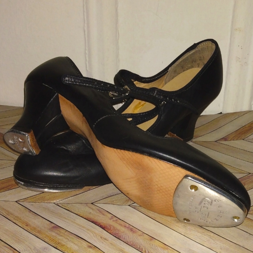 Vtg Taffy's Tap Shoes Size 7.5 Big Girl - Picture 2 of 12